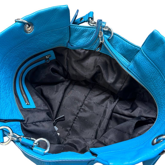 Marc by Marc Jacobs Aquamarine Bentley Winged Shoulder Bag Pebbled Leather - Picture 5 of 12